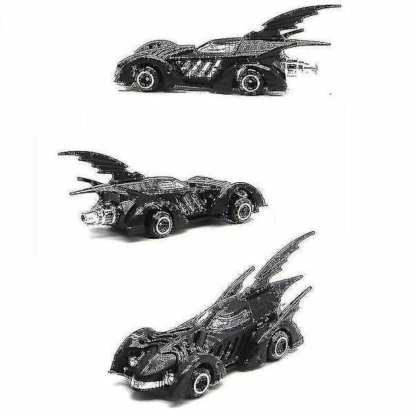 Sæt med 6 Batmobile legetøjsbiler i metal