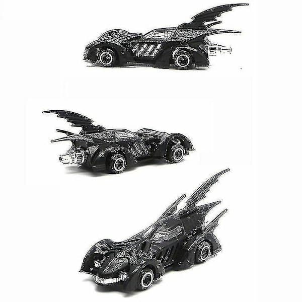 Set med 6 Batmobile leksaksfordon i metall