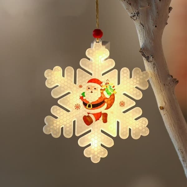 Julelys Husophæng, Jule LED Ophængspynt Julelys til Juletræspynt Julefestdekoration