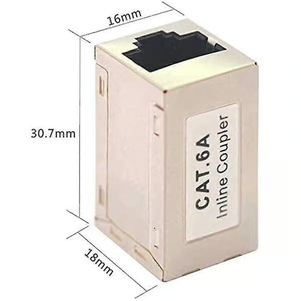 2025 Senaste modellen 5-pack Cat6A Ethernet-adapter koppling patchkabel RJ45-adapter Cat6 LAN-kontakt förlängning LAN