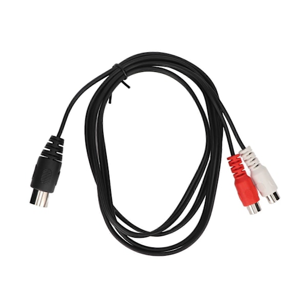 DIN 7PIN uros - 2RCA naaras -kaapeli, puhdas kuparijohdinydin, äänisovitin, 1,5 m