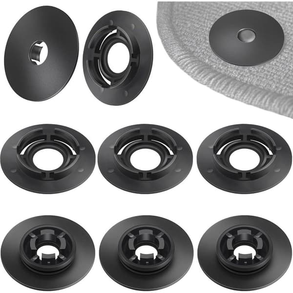 Set med 4 par bilmattklämmor, fästöglor för bilmattor, Audi/Skoda biltillbehör