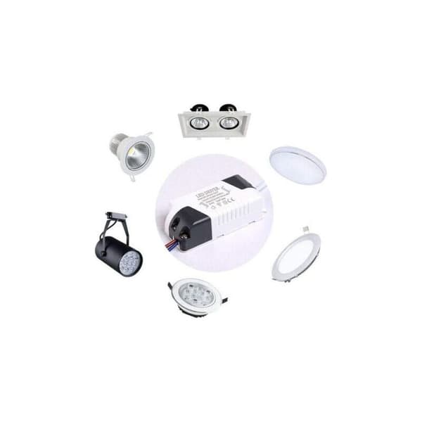 2x LED-drivere, 24-36W, transformer til LED-loftlampe, LED-panel strømforsyning, DC-stik til LED-loftlampe (24-36W)
