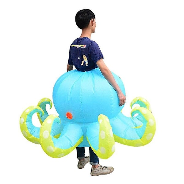 Blæksprutte Kostume Voksen Halloween Cosplay Oppustelig Dragt Kvinder Mænd Performance Nederdele Karneval Party Maskot Klæd Dig Ud Rekvisitter purple One Size