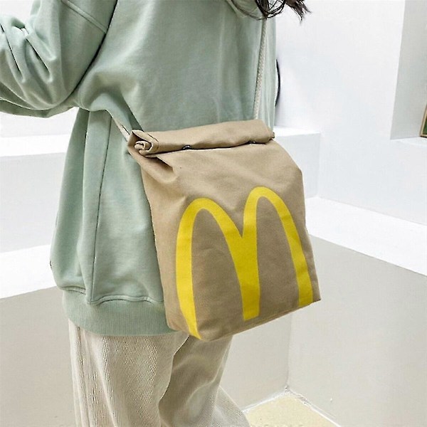 Realist McDonalds Ryggsäck/Messenger Väska Snabbmat Kreativa Gåvor Axelväska Student Fritid Messenger Bag