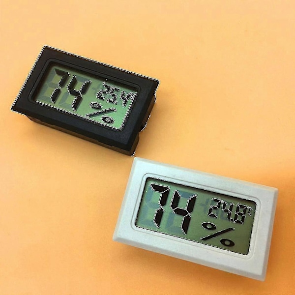 12-pakning Digital Hygrometer Termometer - Mini Innendørs Fuktighet/Temp Monitor