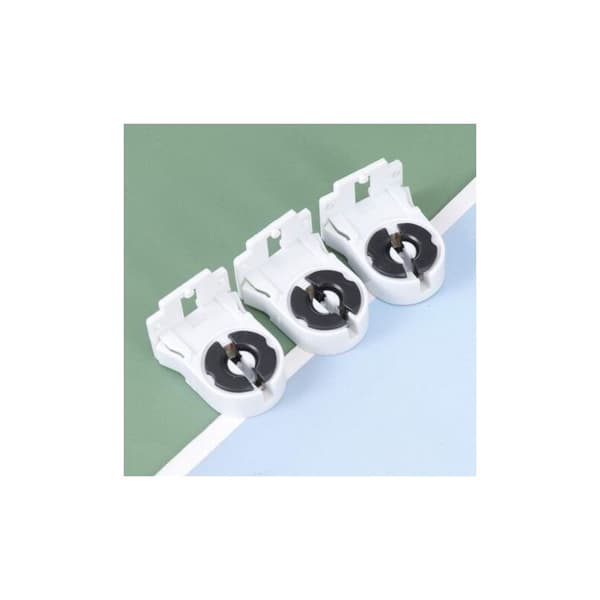 20-pack T8/G13 skruvbara lysrörshållare, obryggade, gravstenstyp, ersättning för LED-lysrör