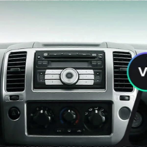 2 Din Ram Bilradio Fascia För Android 9 NISSAN NAVARA 2006-2012 Auto Stereo Plastpanel Monteringsram Frontplatta Instrumentbräda Kit black