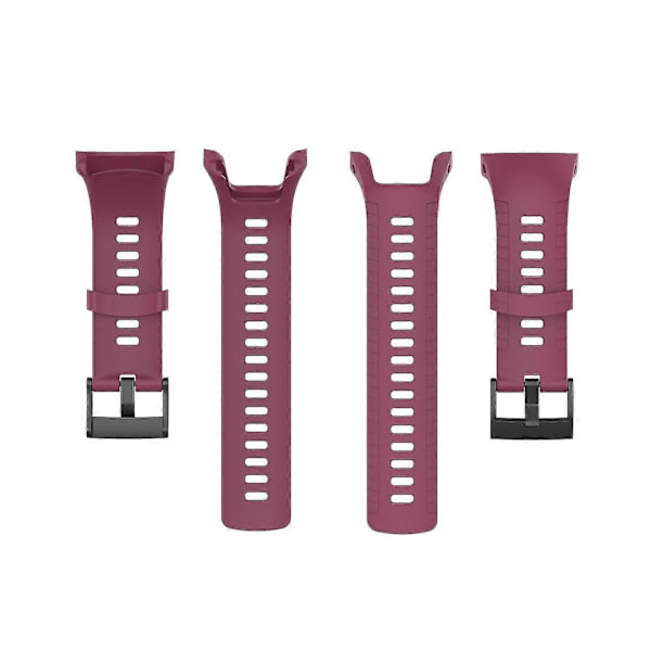 Blød silikone urrem til Suunto 5 22.5mm Wine red Other Phone Models