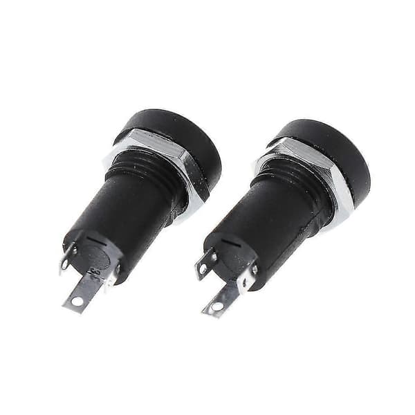 2x 3,5 mm Jack Stik 3 Polet Sort Stereo Lodde Panelmontering Gylden Med Møtrikker