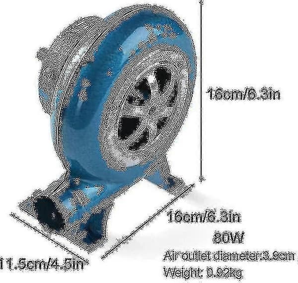 Håndsving Smedje Esse Blæser Manuel Grill Blæser Centrifugal Grill Blæser Grill Esse