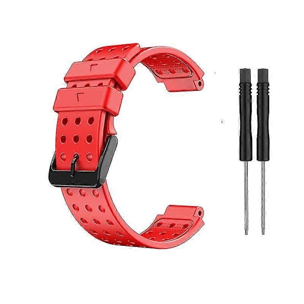 Armband för Garmin Approach S20 Monokrom Watchband för Garmin Approach S20 Silikon Ersättningsarmband Mode Armband för Garmin red