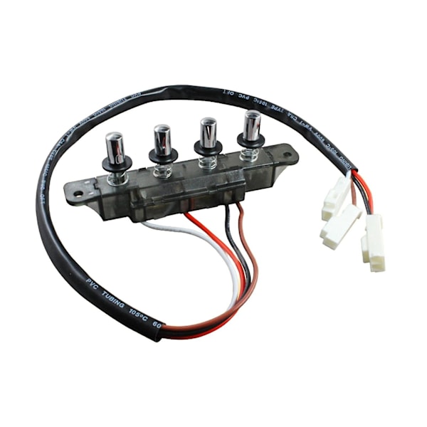Emhætte Tastatur Switch Emhætte Switch Holdbar Stærk Køkken Husholdningsapparater Køkken Emhætte Trykknap Switch Black 4 Pushbutton