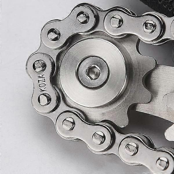 Cykelkæde Gear Fidget Spinner - højkvalitets rustfrit stål metal tandhjulskæde legetøj