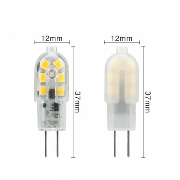 10-pak G4 LED pære 2W, DC 12V lyspære, 6000K hvid