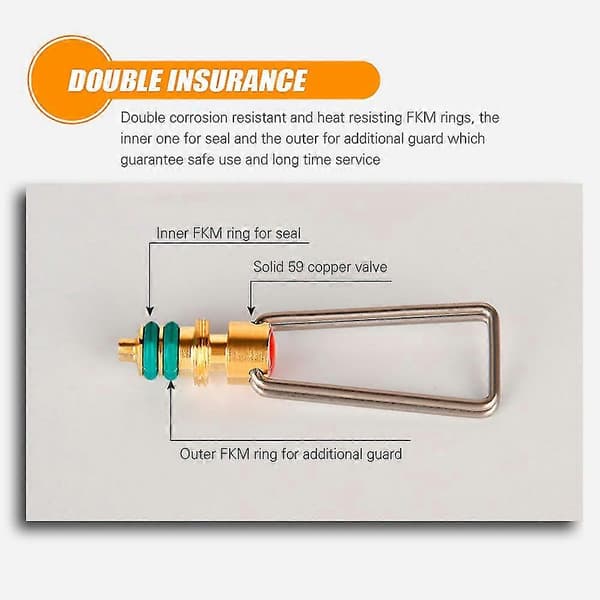 Påfyllningsadapter för gasbehållare Platt Gastank Gasadapter Extra Behållarventiladapter Camping Gasomvandlare Refill Shifter