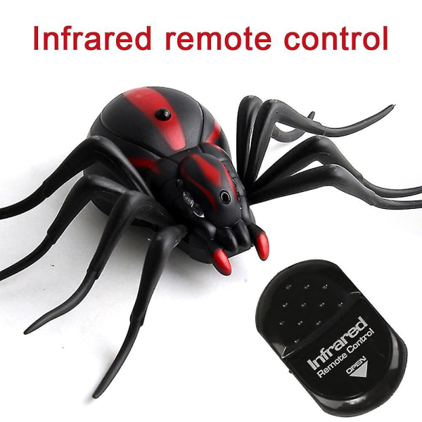 Fjärrkontroll Spider Toy Kids Present med LED-ljus