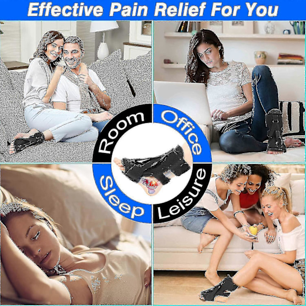 Plantar Fasciitis Natteskinne, Justerbare Plantar Fasciitis Relief Natteskinner Til Plantar Fasciitis, Fod Drop GuanGuan Red