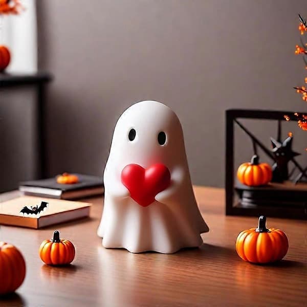 2025 Halloween Spökfigur, Läskig Spökstaty i Harts Style 4