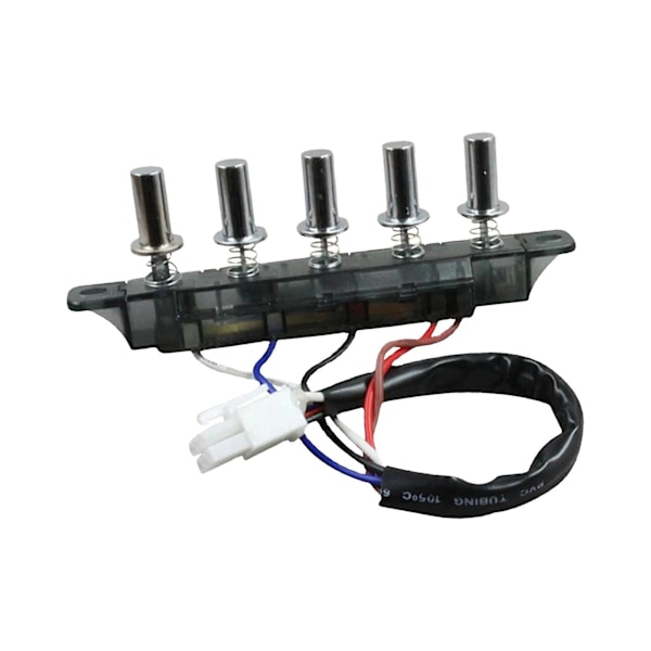 Emhætte Tastatur Switch Emhætte Switch Holdbar Stærk Køkken Husholdningsapparater Køkken Emhætte Trykknap Switch Black 5 Pushbutton