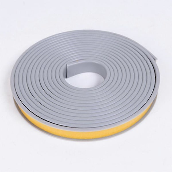 5M U-muotoinen reunalista Itseliimautuva reunalista TPE-kumipuulevy Tuolin pöydän suojus Huonekalujen koristelu grey 16mm