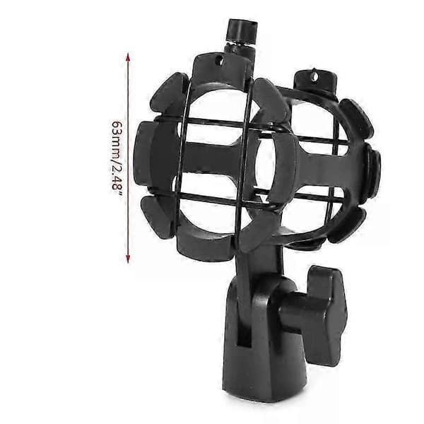NB04 Bærbart Håndholdt Kondensatormikrofon Stødmonteringsclips Mikrofonholderstativ