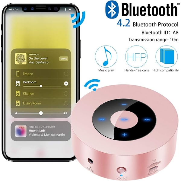 Bærbar Bluetooth-højtaler, Mini Bluetooth-højtaler