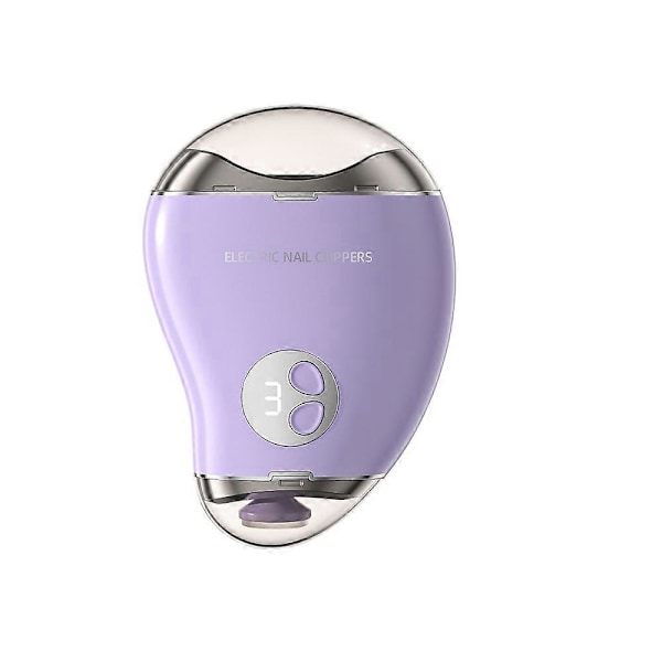 2-in-1 automaattinen sähkökynsisakset ja -trimmeri 3 säädettävällä nopeudella aikuisille ja senioreille Purple