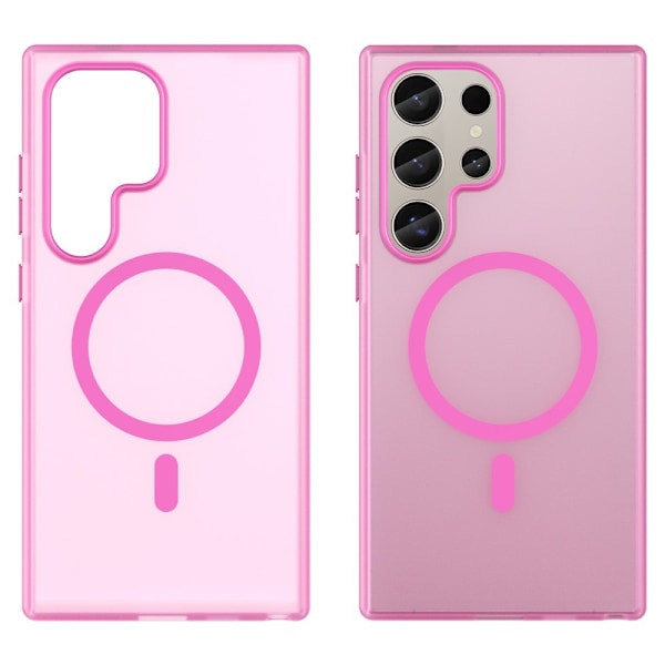 Samsung Galaxy S23 Ultra -kotelo MagSafe Slim Matt Pink