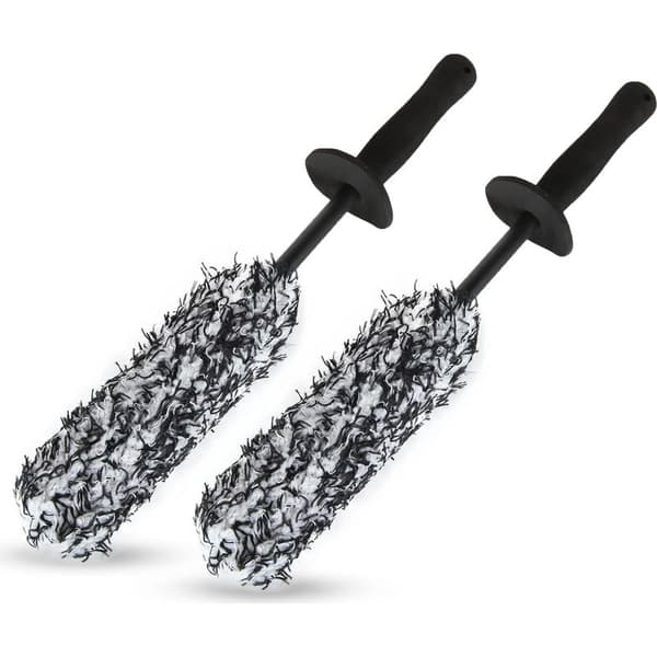 2 stk. bilfælg børste, mikrofiber rengøringsbørste, ideel til effektiv rengøring af fælge uden at ridse