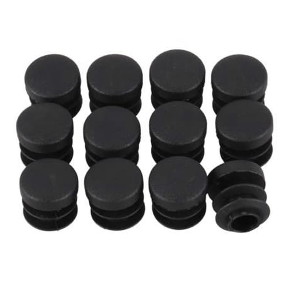 48-pack Stolsbordsben Pluggar 22mm Diameter Rund Plastskydd Gängad Insatsrör För Att Skydda