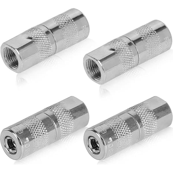 4 x 1/8 NPT 4-käftars smörjnippelkoppling för smörjpumpslang