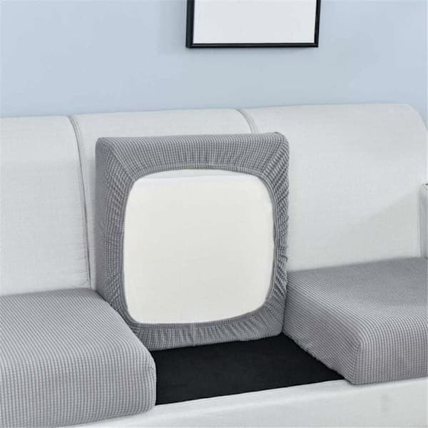 Soffkuddfodral, Kuddfodral, Halkfritt rutnät Elastiskt sittskydd, Möbelöverdrag, (Bredd 65-95, Längd 65-95, Tjocklek 5-20) CM
