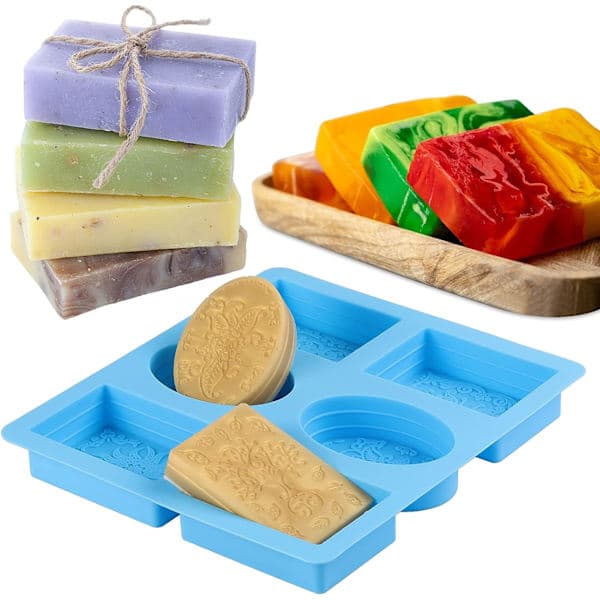 Silikon såpeform, såpeform, silikonformer, panner, kjeks, sjokolade, kaker, såpe, DIY håndverk