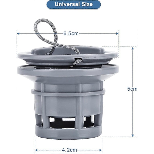 Gear Boat Luftventil, Padlebrett Ventil Utskifting, Kajakk Luftgassventil Adapterhette Luftplugger Pvc Oppblåsbar Båtventil For Kajakk Kano Oppblåsbar Båt