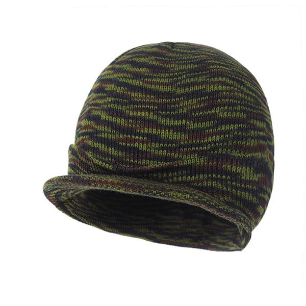 Solid Beanie / Beanie med Visir - Flere Farger Camouflage