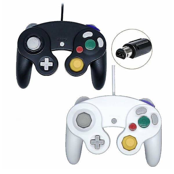 Ny trådbunden handkontroll för Nintendo Gamecube-konsol och Wii U-konsol silver