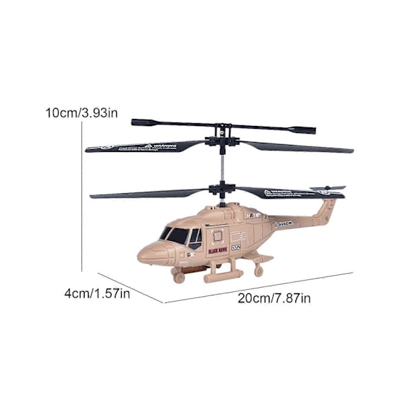 Helt Ny Fjernstyrt Helikopter, 3,5 Kanaler RC Drone Helikopter med LED Lys for Natten White