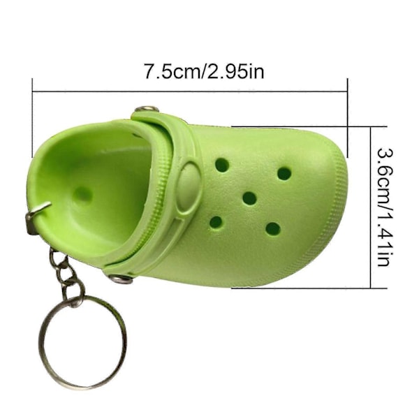 Mini Crocs Sandalknyckekedja Nyckelring Nyckelhållare Nyckelring Present Rose red