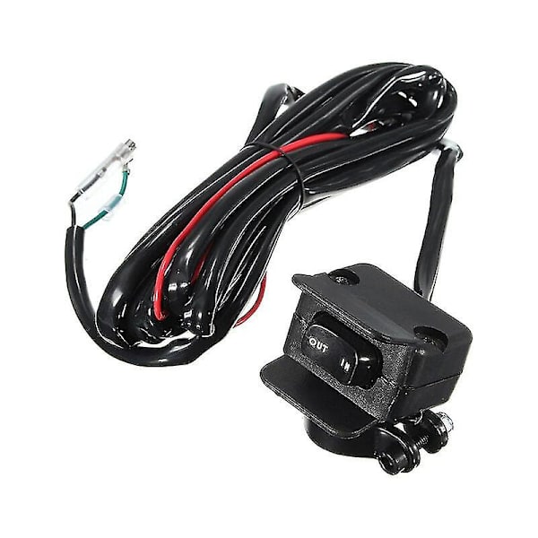 12V Vinschbrytare med monteringsfäste och kontrollkabelset för ATV UTV Cisea elektrisk vinsch