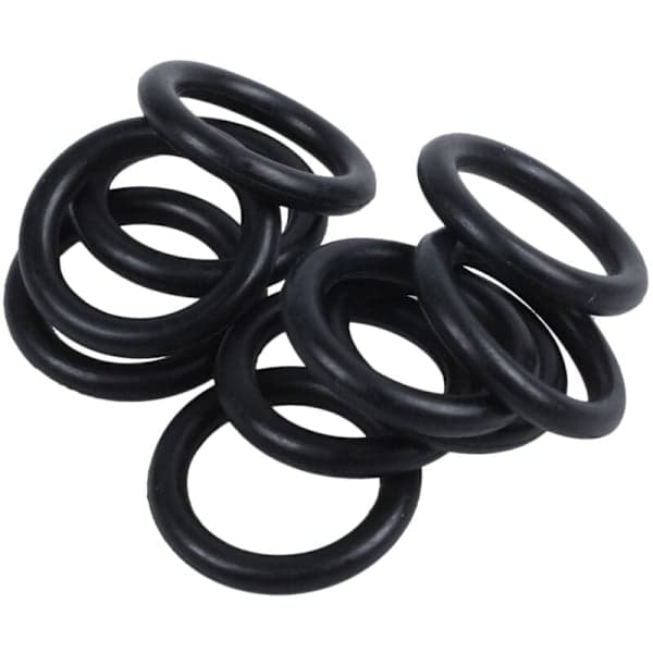 10 sorte gummipakninger 16 x 11 x 2,5 mm