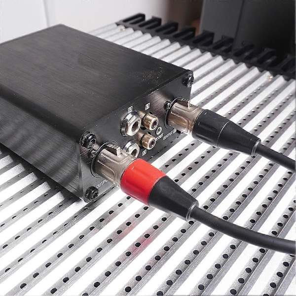 Kaksois-XLR - 1/8 naarasadapteri, balansoitu Mini Jack (3,5 mm) naaras mikrofonikaapeli, kaiutinmikserille