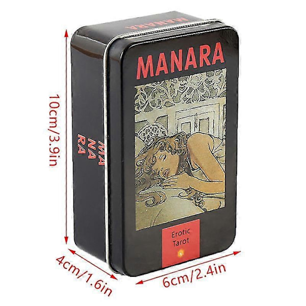Iron Box Manara Oracle Kort Tarot Ödes Spådom Lek Sällskapsspel Med Manual