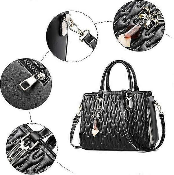 Handväskor & Axelväska Tote Bag För Kvinnor Mode Damväskor Damplånbok Satchel Axelväska Tote Läder Väska