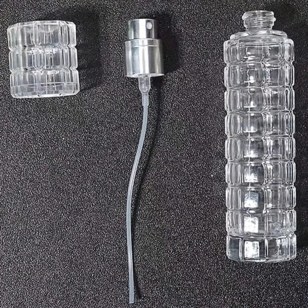 30 ml tom glasflaska kosmetisk behållare, transparent reseparfymdispenser.