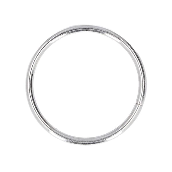 50 stk. metalringe jernmateriale holdbart robust multifunktionelt blankt lys farve metal O-ringe til