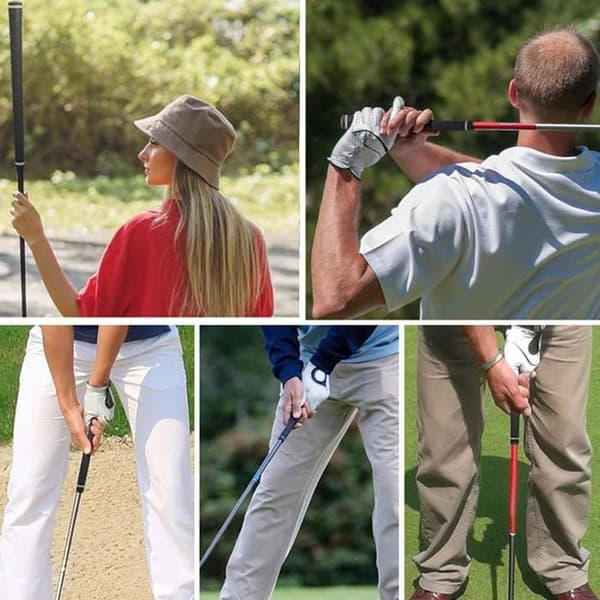 Sorte gummi golfgreb 27 cm skridsikre for præcis kontrol og komfort til mænd og kvinder