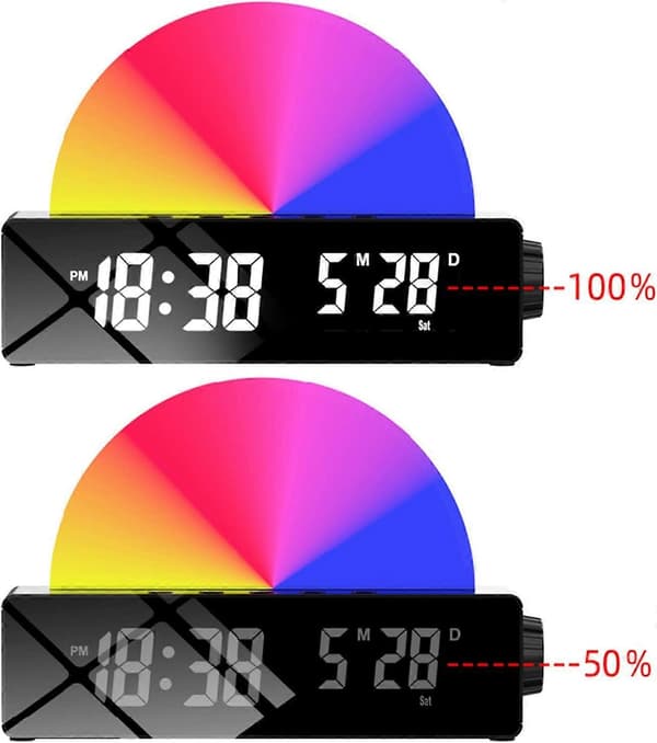 Vækkeur LED Digitalt Ur Lys Temperatur Snooze-Ur Til Soveværelse Seng Snooze-Ur