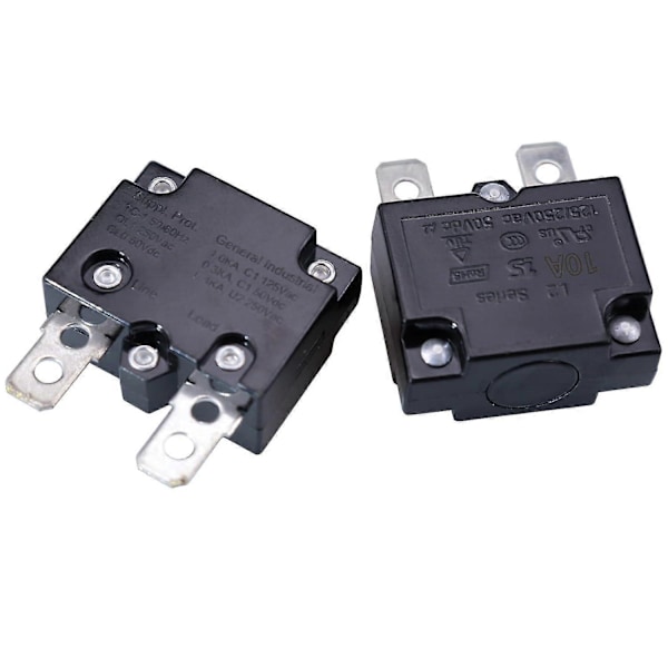 2st 10A Automatisk Termisk Strömbrytare Termiskt Överbelastningsskydd 10amp L2 Serie 125-250v Ac 50v Dc Automatisk Återställningsrelä Säkring Termisk Brytare Cir 30A