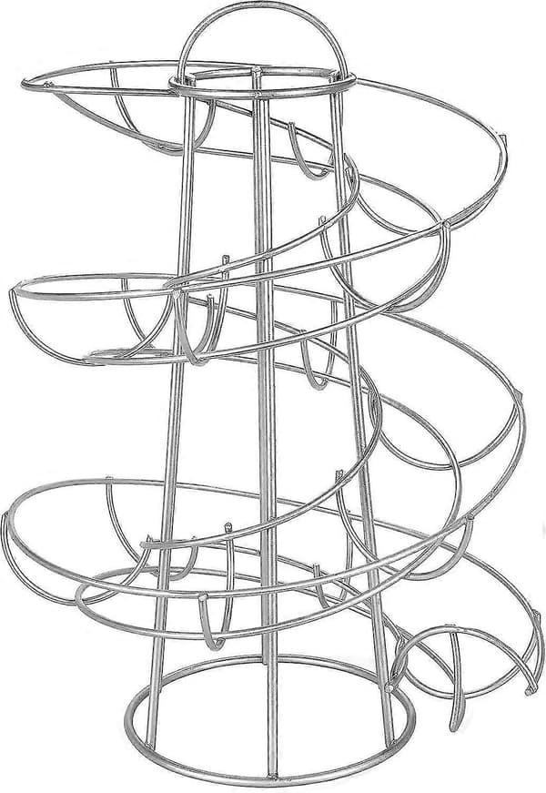 Egg Skelter Deluxe Moderne Spiraldispenser Silver